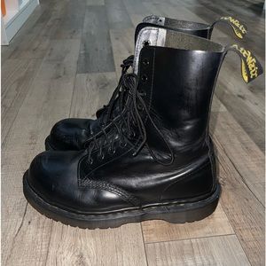 Vintage Doc Martens Steel Toe Boots Made in England Size 9